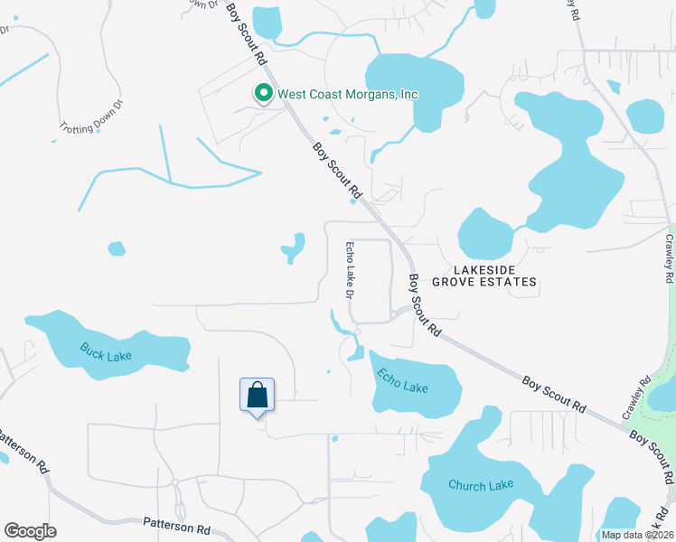 map of restaurants, bars, coffee shops, grocery stores, and more near 10613-10615 Echo Lake Drive in Odessa