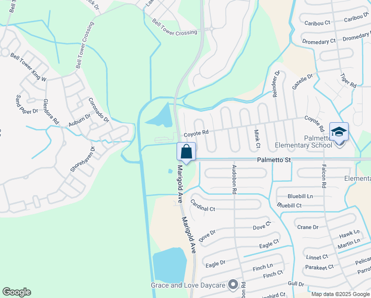 map of restaurants, bars, coffee shops, grocery stores, and more near 718 Bobcat Court in Kissimmee