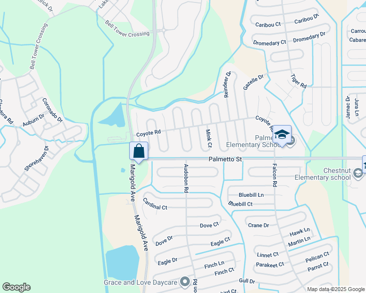 map of restaurants, bars, coffee shops, grocery stores, and more near 761 Leopard Court in Poinciana