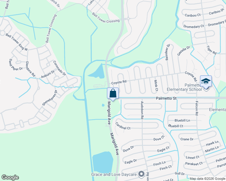 map of restaurants, bars, coffee shops, grocery stores, and more near 710 Bobcat Court in Kissimmee