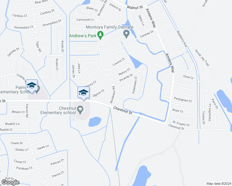 map of restaurants, bars, coffee shops, grocery stores, and more near 701 Pincon Lane in Kissimmee