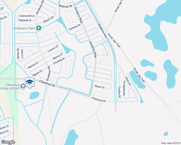 map of restaurants, bars, coffee shops, grocery stores, and more near 1003 Puget Lane in Kissimmee