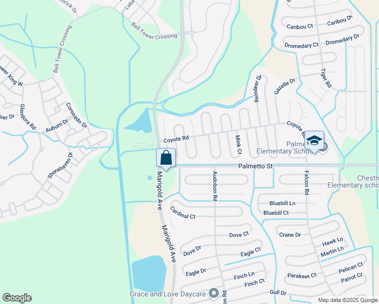 map of restaurants, bars, coffee shops, grocery stores, and more near 714 Camel Court in Kissimmee