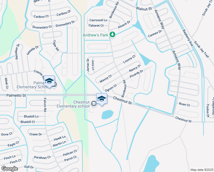 map of restaurants, bars, coffee shops, grocery stores, and more near 822 Ognon Court in Kissimmee