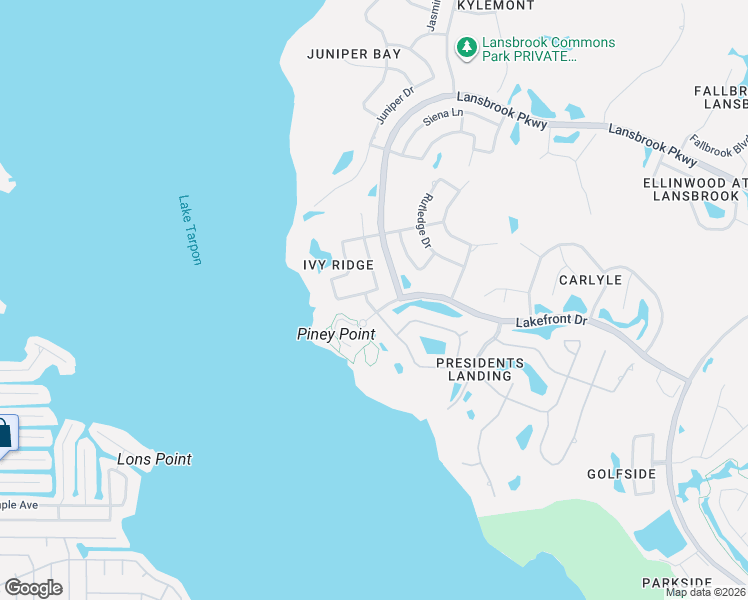 map of restaurants, bars, coffee shops, grocery stores, and more near 3584 Florian Terrace in Palm Harbor