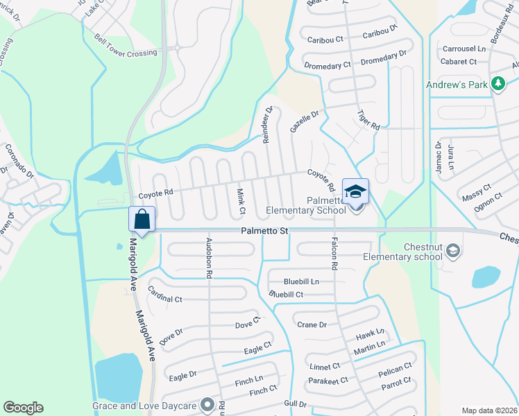 map of restaurants, bars, coffee shops, grocery stores, and more near 725 Platypus Court in Kissimmee