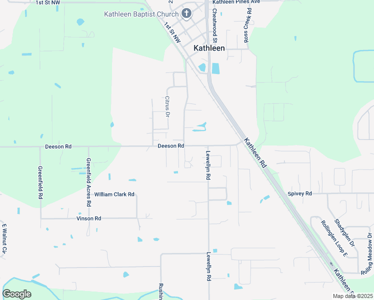 map of restaurants, bars, coffee shops, grocery stores, and more near 3836 Deeson Road in Lakeland