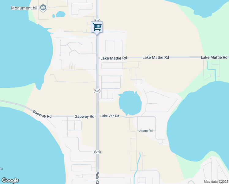 map of restaurants, bars, coffee shops, grocery stores, and more near 510 Valentina Lane in Auburndale