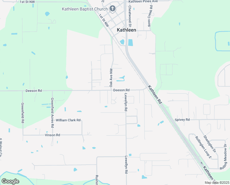 map of restaurants, bars, coffee shops, grocery stores, and more near 3816 Deeson Road in Lakeland