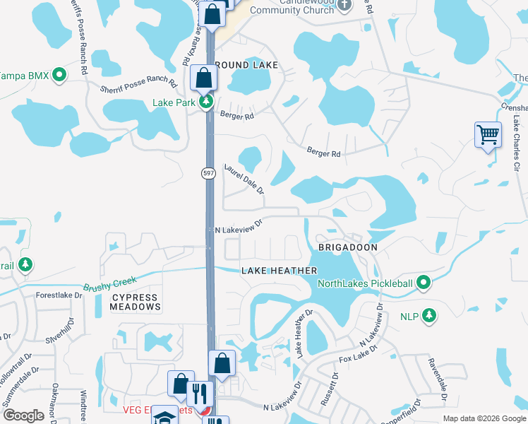map of restaurants, bars, coffee shops, grocery stores, and more near 3232 Laurel Dale Drive in Tampa