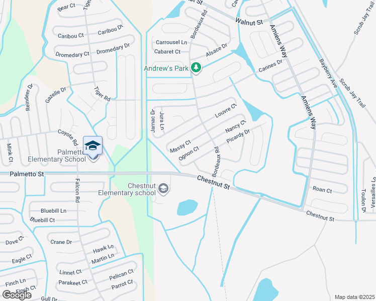 map of restaurants, bars, coffee shops, grocery stores, and more near 822 Ognon Court in Kissimmee