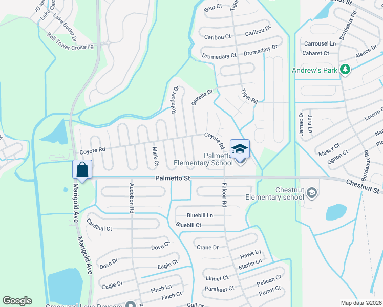 map of restaurants, bars, coffee shops, grocery stores, and more near 729 Squirrel Court in Poinciana
