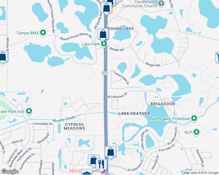 map of restaurants, bars, coffee shops, grocery stores, and more near 3278 Laurel Dale Drive in Tampa