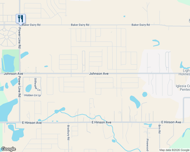 map of restaurants, bars, coffee shops, grocery stores, and more near 5170 East Johnson Avenue in Haines City