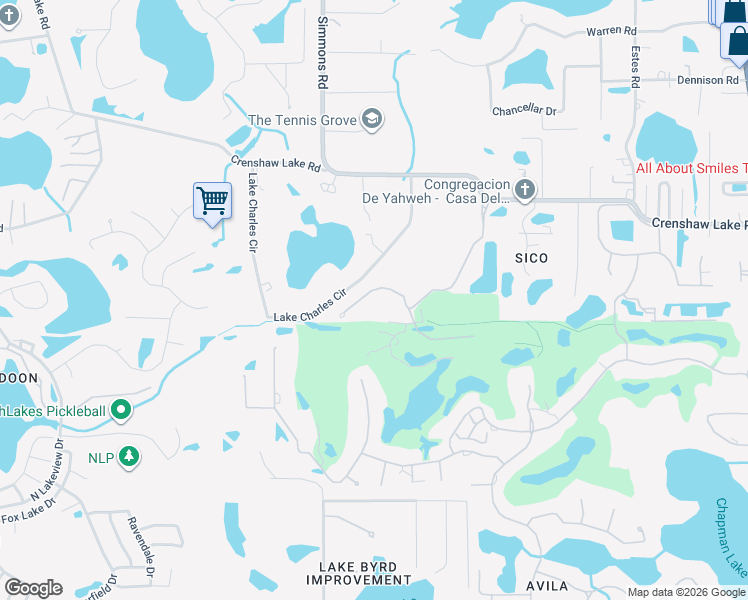map of restaurants, bars, coffee shops, grocery stores, and more near 16911 Comunidad de Avila in Lutz
