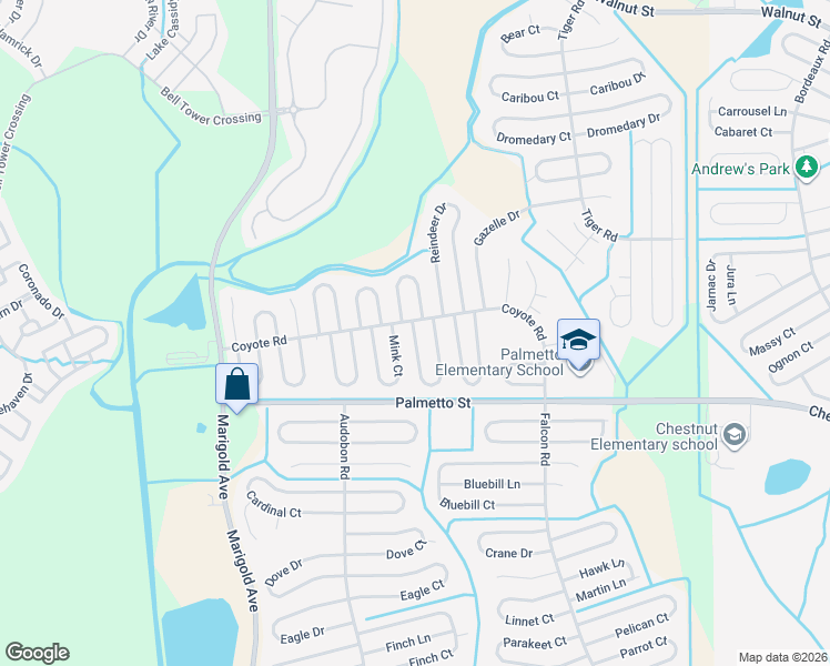 map of restaurants, bars, coffee shops, grocery stores, and more near 795 Platypus Court in Kissimmee
