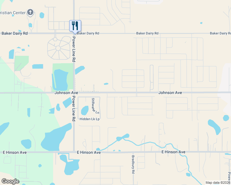 map of restaurants, bars, coffee shops, grocery stores, and more near 5341 East Johnson Avenue in Haines City