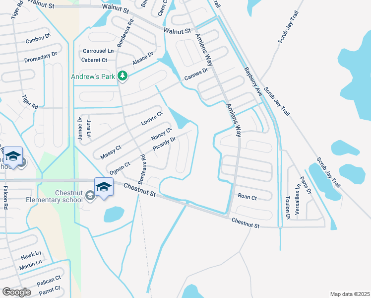 map of restaurants, bars, coffee shops, grocery stores, and more near 752 Palaiseau Court in Kissimmee