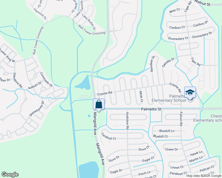 map of restaurants, bars, coffee shops, grocery stores, and more near 623 Camel Lane in Kissimmee