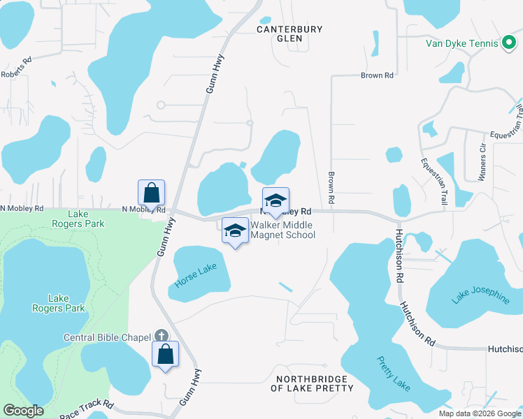 map of restaurants, bars, coffee shops, grocery stores, and more near 8103 North Mobley Road in Odessa