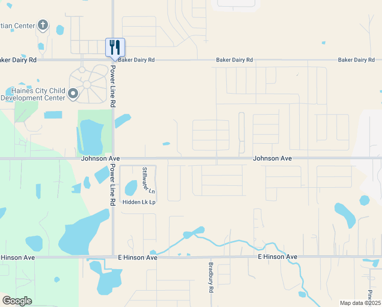 map of restaurants, bars, coffee shops, grocery stores, and more near 4510 East Johnson Avenue in Haines City