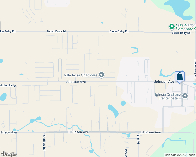 map of restaurants, bars, coffee shops, grocery stores, and more near 5342 East Johnson Avenue in Haines City