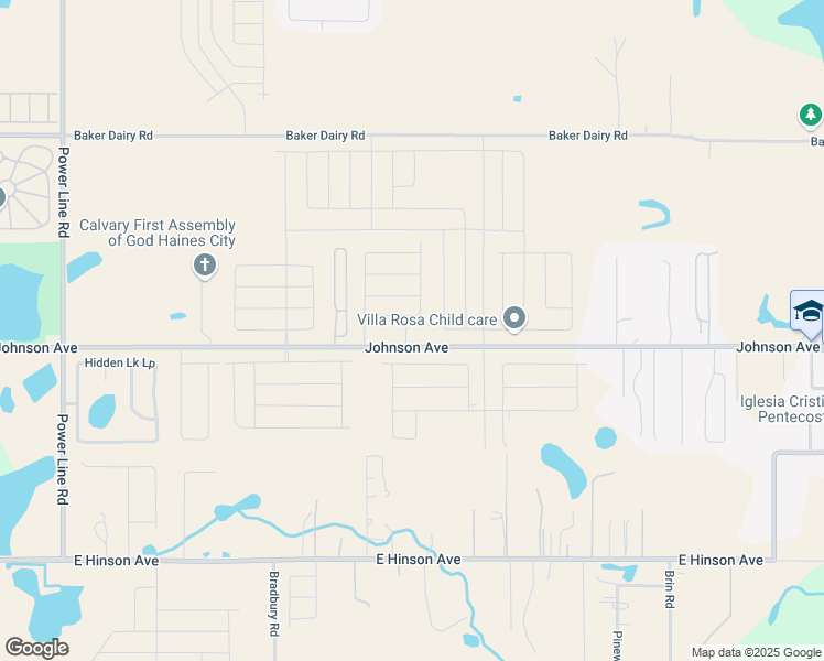 map of restaurants, bars, coffee shops, grocery stores, and more near 5170 East Johnson Avenue in Haines City