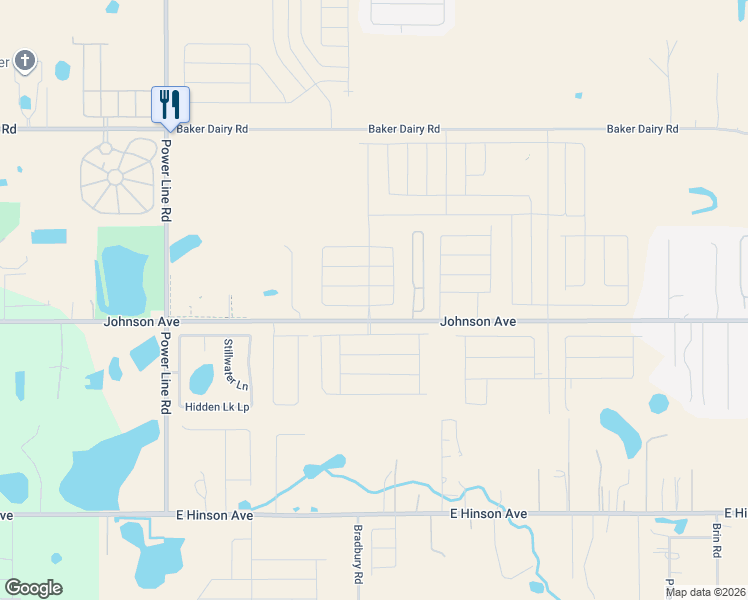 map of restaurants, bars, coffee shops, grocery stores, and more near 4510 East Johnson Avenue in Haines City