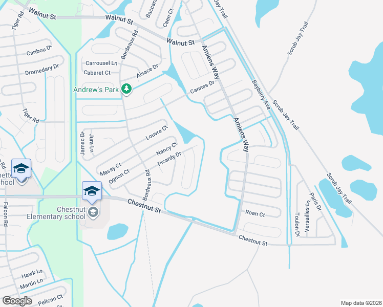 map of restaurants, bars, coffee shops, grocery stores, and more near 705 Palaiseau Court in Kissimmee