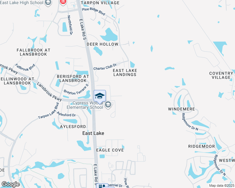 map of restaurants, bars, coffee shops, grocery stores, and more near 4447 Serenity Trail in Palm Harbor
