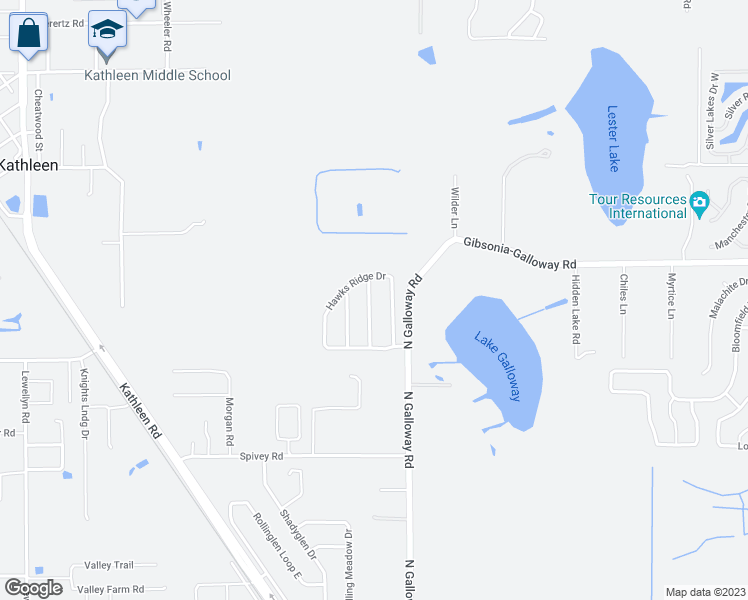 map of restaurants, bars, coffee shops, grocery stores, and more near 5549 Grey Hawk Lane in Lakeland