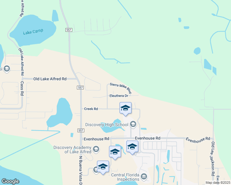 map of restaurants, bars, coffee shops, grocery stores, and more near 358 Treasure Cay Cove in Lake Alfred