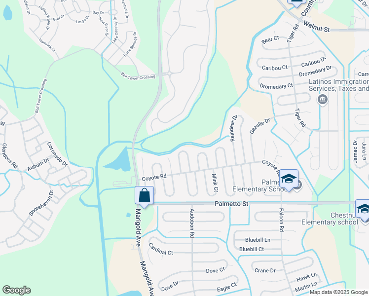 map of restaurants, bars, coffee shops, grocery stores, and more near 622 Kangaroo Drive in Kissimmee