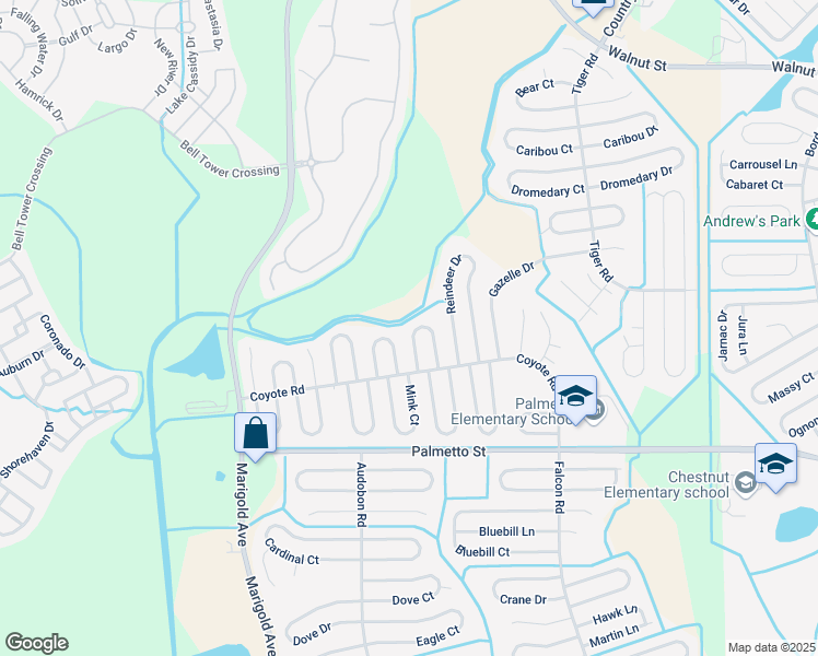 map of restaurants, bars, coffee shops, grocery stores, and more near 616 Muskrat Drive in Kissimmee