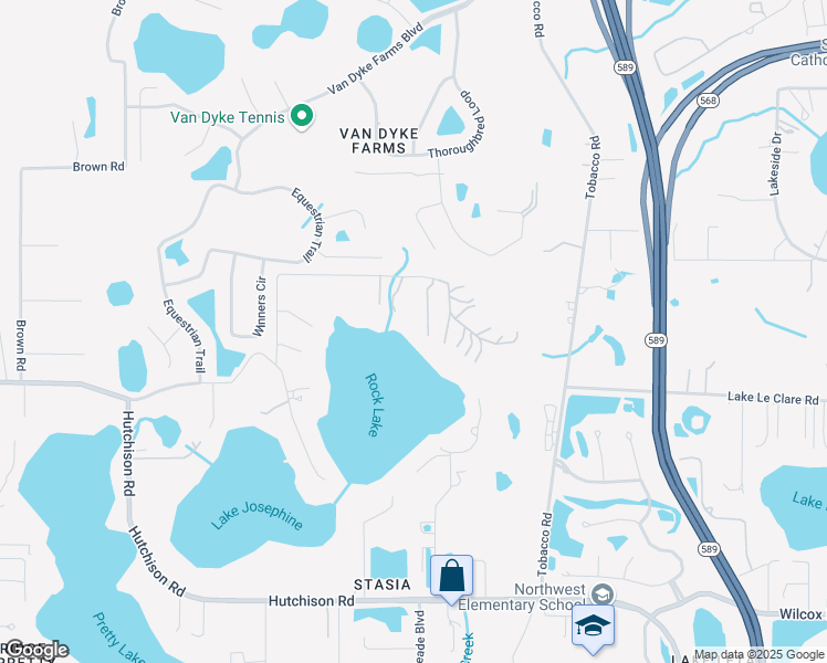 map of restaurants, bars, coffee shops, grocery stores, and more near 6160 Fitzgerald Road in Odessa