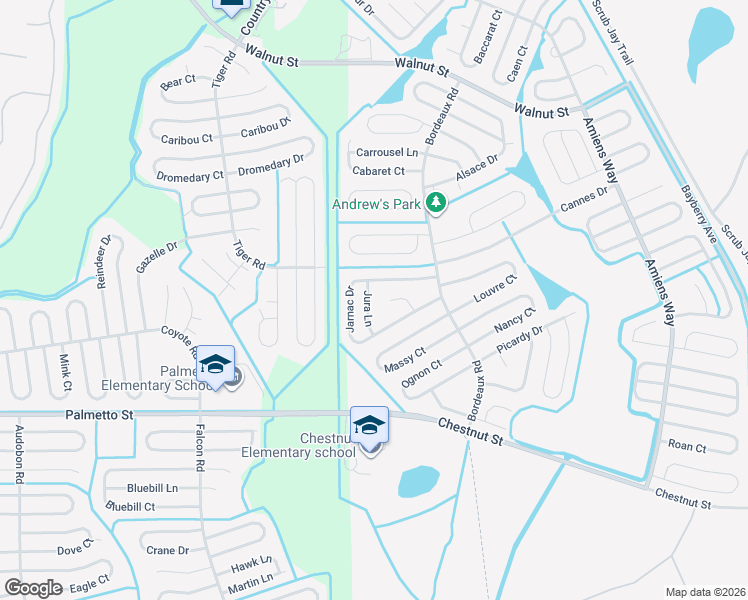 map of restaurants, bars, coffee shops, grocery stores, and more near 607 Jura Lane in Kissimmee