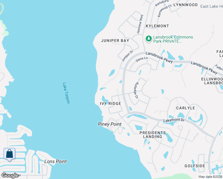 map of restaurants, bars, coffee shops, grocery stores, and more near 4474 Lavender Drive in Palm Harbor