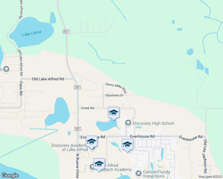 map of restaurants, bars, coffee shops, grocery stores, and more near 358 Treasure Cay Cove in Lake Alfred