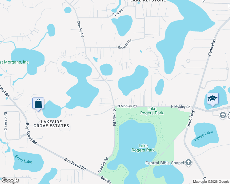 map of restaurants, bars, coffee shops, grocery stores, and more near 16921 Crawley Road in Odessa