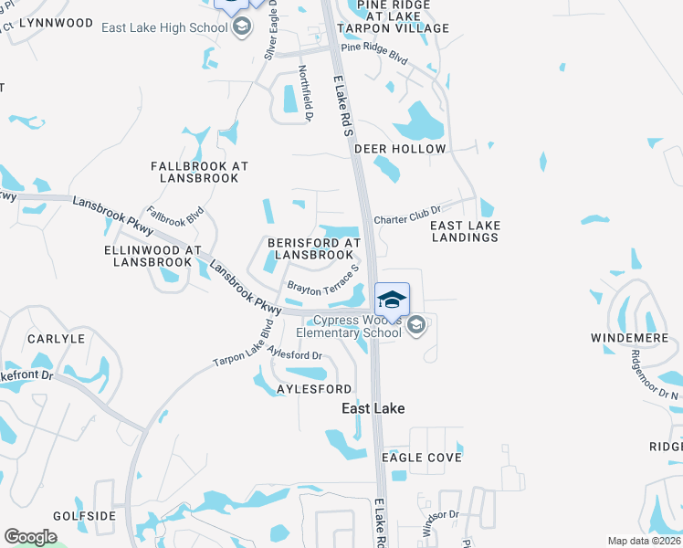 map of restaurants, bars, coffee shops, grocery stores, and more near 4757 Brayton Terrace South in Palm Harbor