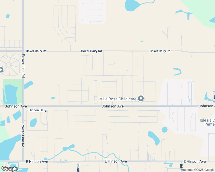 map of restaurants, bars, coffee shops, grocery stores, and more near 5100 East Johnson Avenue in Haines City