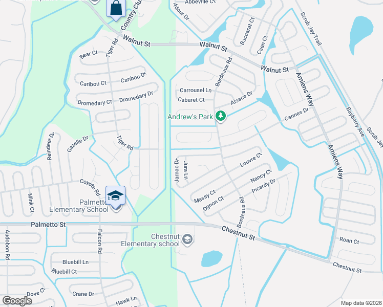 map of restaurants, bars, coffee shops, grocery stores, and more near 847 Franconville Court in Kissimmee
