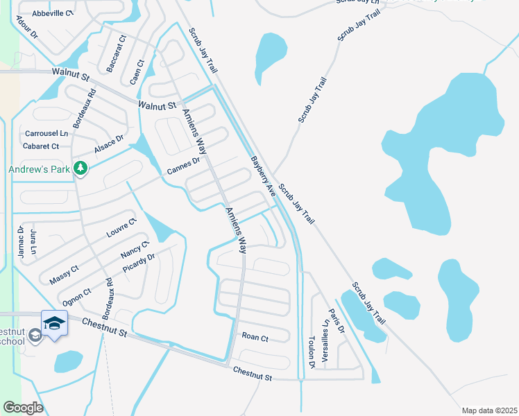 map of restaurants, bars, coffee shops, grocery stores, and more near 1110 Najac Lane in Kissimmee