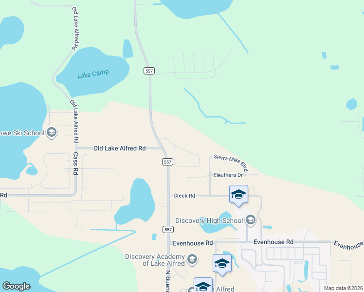 map of restaurants, bars, coffee shops, grocery stores, and more near 164 Eleuthera Drive in Lake Alfred