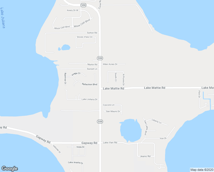 map of restaurants, bars, coffee shops, grocery stores, and more near 104 Lake Mattie Road in Auburndale