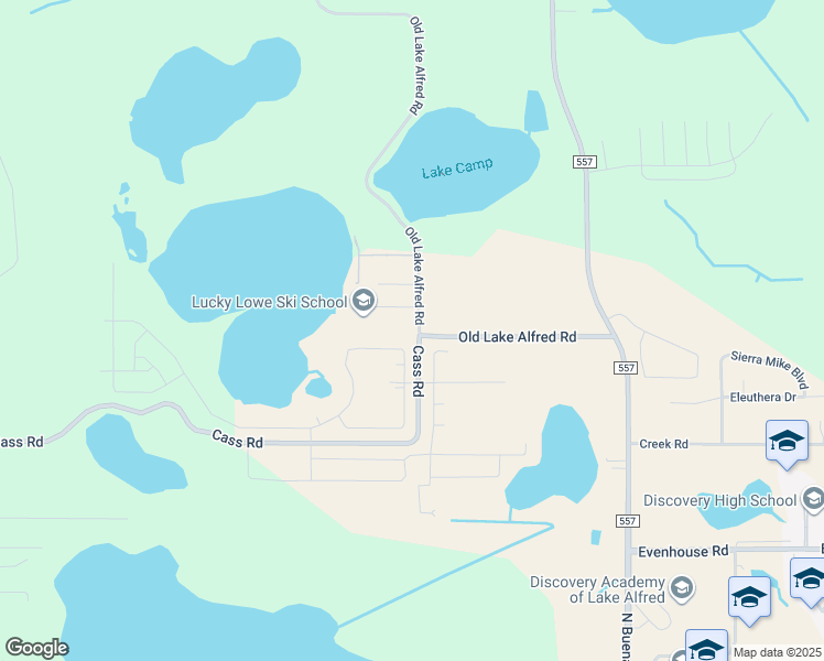 map of restaurants, bars, coffee shops, grocery stores, and more near 1004 Old Lake Alfred Road in Lake Alfred