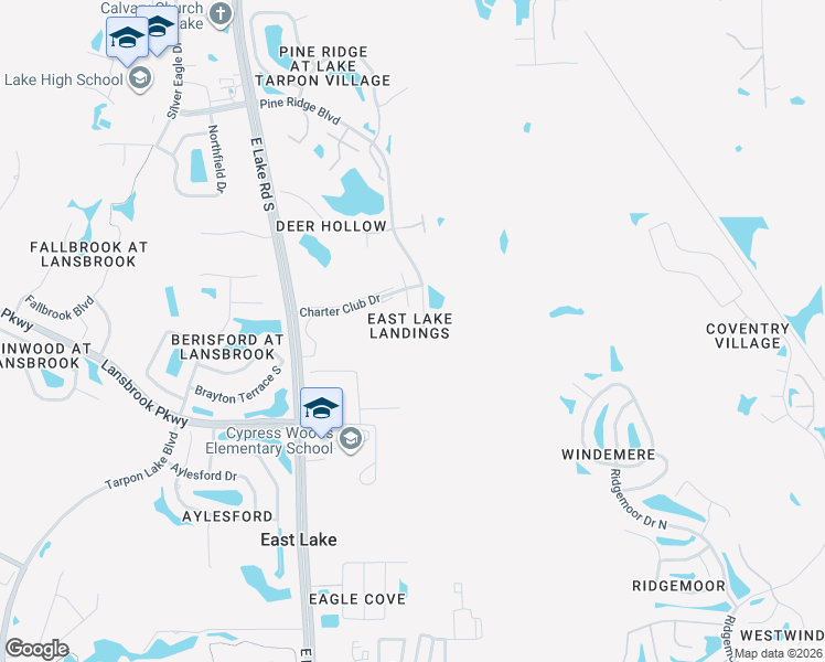 map of restaurants, bars, coffee shops, grocery stores, and more near 3215 Audubon Court in Tarpon Springs