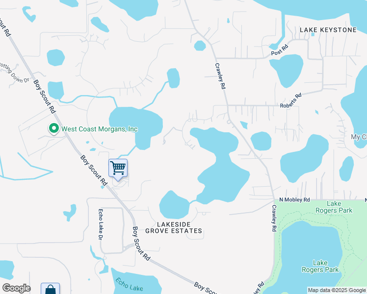 map of restaurants, bars, coffee shops, grocery stores, and more near 17111 Rainbow Terrace in Odessa
