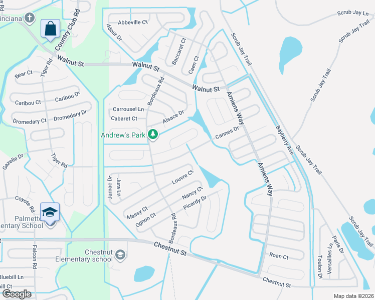 map of restaurants, bars, coffee shops, grocery stores, and more near 971 Gascony Court in Kissimmee