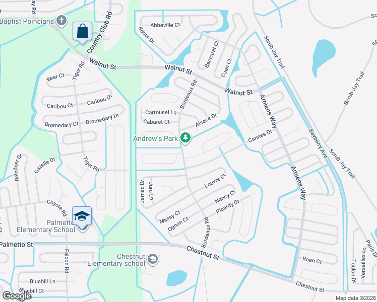 map of restaurants, bars, coffee shops, grocery stores, and more near 905 Gascony Court in Kissimmee